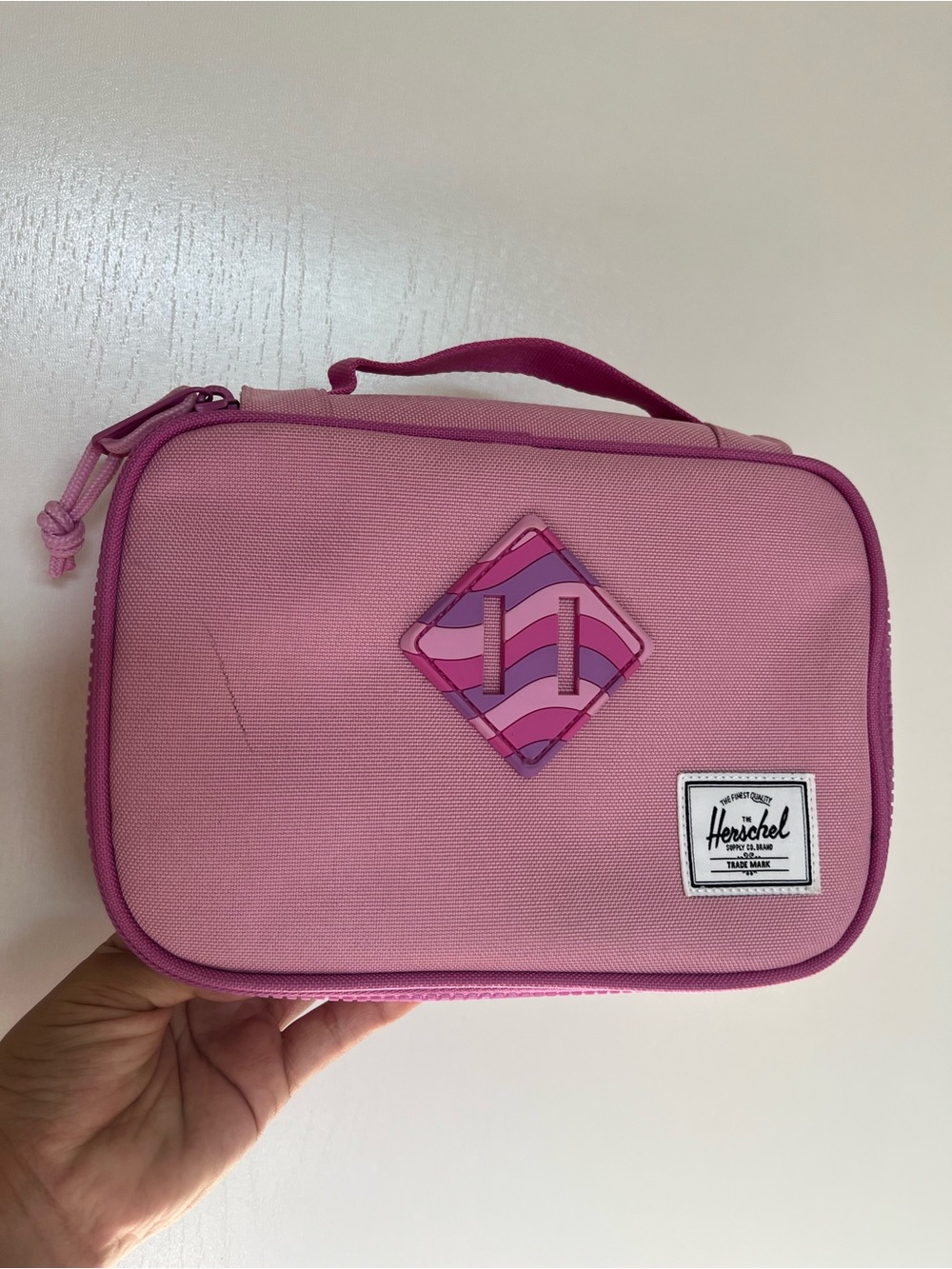 Herschel Supply Company Pink Kids Accessory Case with Magenta Trim